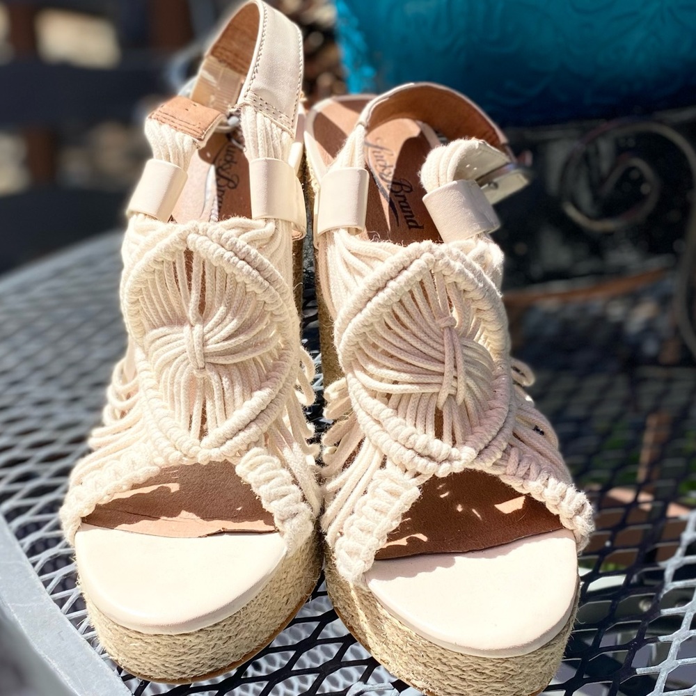 Lucky Brand Sandal Women Open Toe Woven Wedge